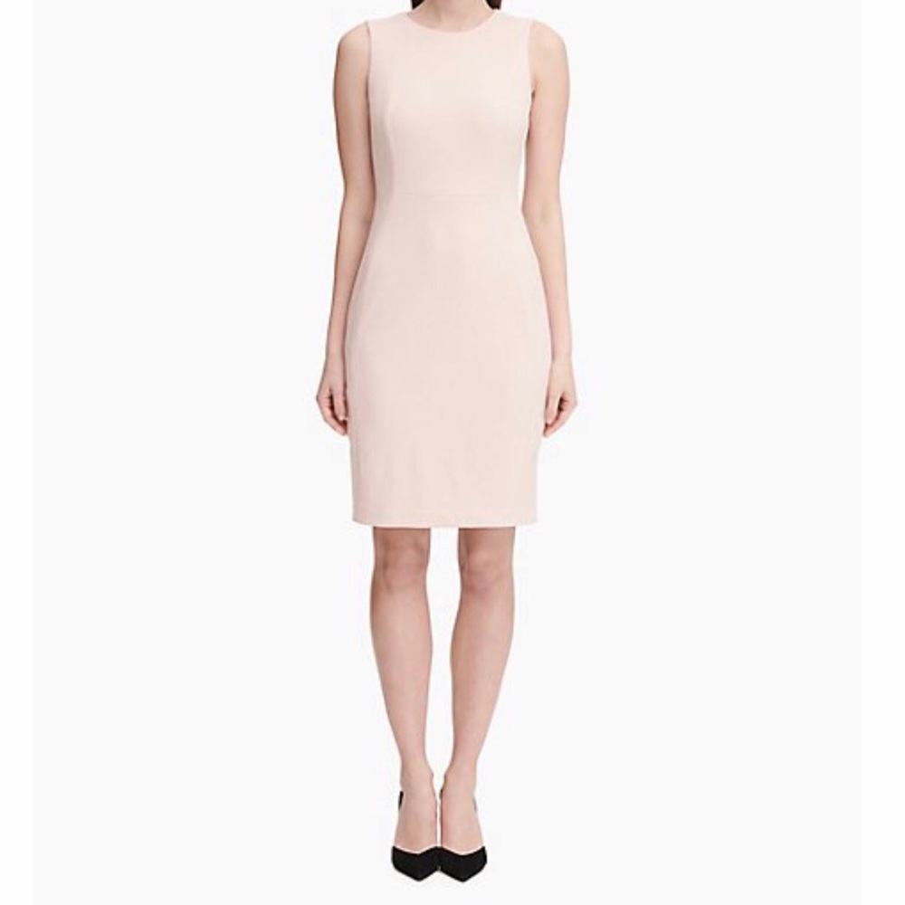 Pale pink Calvin Klein dress